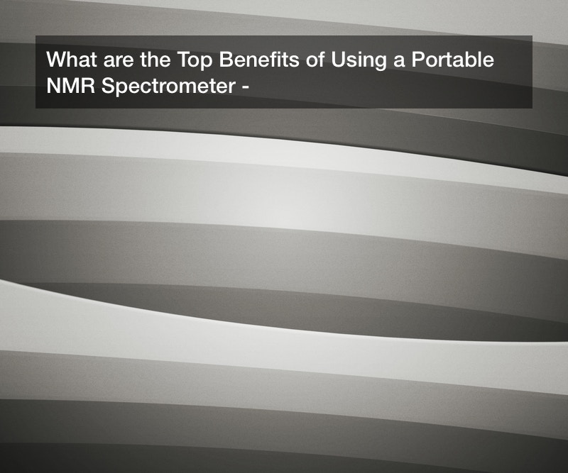What are the Top Benefits of Using a Portable NMR Spectrometer?